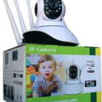 Câmera Ip Sem Fio 360° com visão noturna e alarme, ideal para monitoramento residencial