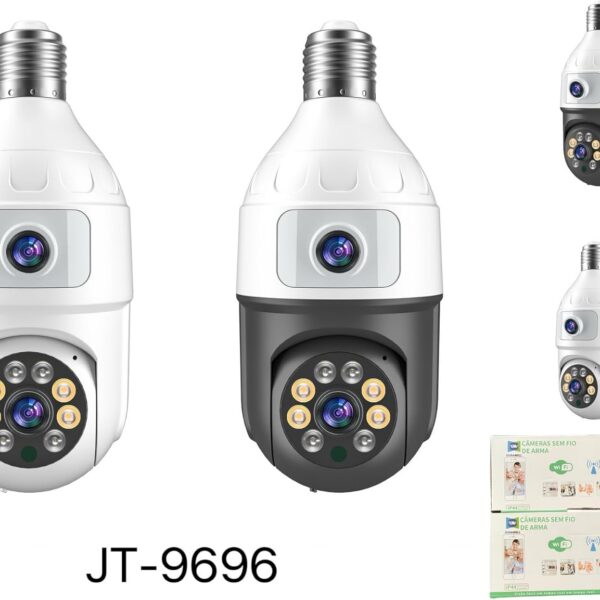 Câmera SINPO JT-9696 WiFi Full HD com visão noturna, áudio bidirecional e monitoramento de pets, homologada Anatel