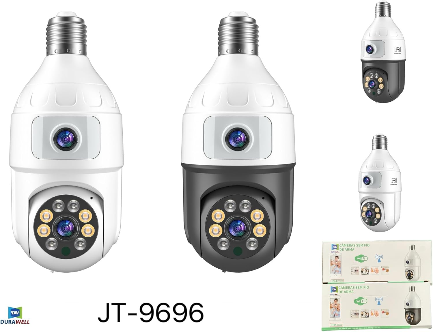 Câmera SINPO JT-9696 WiFi Full HD com visão noturna, áudio Câmera SINPO JT-9696 WiFi Full HD com visão noturna, áudio bidirecional e monitoramento de pets, homologada Anatel