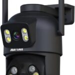 Câmera Segurança Yoosee Wifi Externa 360° 4MP: proteção total com lentes duplas, rastreamento inteligente e visão noturna colorida.