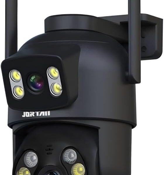 Câmera Segurança Yoosee Wifi Externa 360° 4MP: proteção total com lentes duplas, rastreamento inteligente e visão noturna colorida.