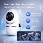 Câmera Smart Segurança com visão noturna, Wi-Fi e detecção de movimento para bebês e pets - Imagem 2