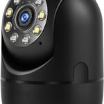 Câmera Smart WiFi Full HD com visão noturna, rotação 360° e alerta de movimento para máxima segurança.