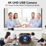 Câmera USB 4K com IMX317 e lente 170°, plug and play, microfone duplo para vídeo nítido em qualquer sistema. - Imagem 2