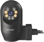 Câmera de Segurança Domo S21-preto 1080p Full HD com visão noturna e detecção de movimento para monitoramento residencial completo