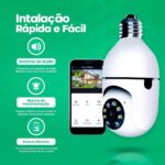 Câmera de Segurança IP Lâmpada WiFi 1080p com visão noturna, detecção de movimento e áudio bidirecional premium - Imagem 2