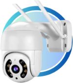 Câmera de Segurança IP WiFi A8 1080p com visão noturna, app ICSEE, sensor de movimento e resistente à água.