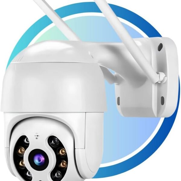 Câmera de Segurança IP WiFi A8 1080p com visão noturna, app ICSEE, sensor de movimento e resistente à água.