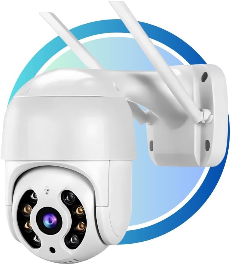 Câmera de Segurança IP WiFi A8 1080p com visão noturna, Câmera de Segurança IP WiFi A8 1080p com visão noturna, app ICSEE, sensor de movimento e resistente à água.