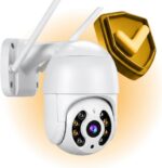 Câmera de Segurança Wi-Fi Externa 360° Full HD com visão noturna e monitoramento pelo celular para proteção total 24h.