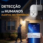 Câmera de Segurança Wi-Fi Externa 360° Full HD com visão noturna e monitoramento pelo celular para proteção total 24h. - Imagem 2