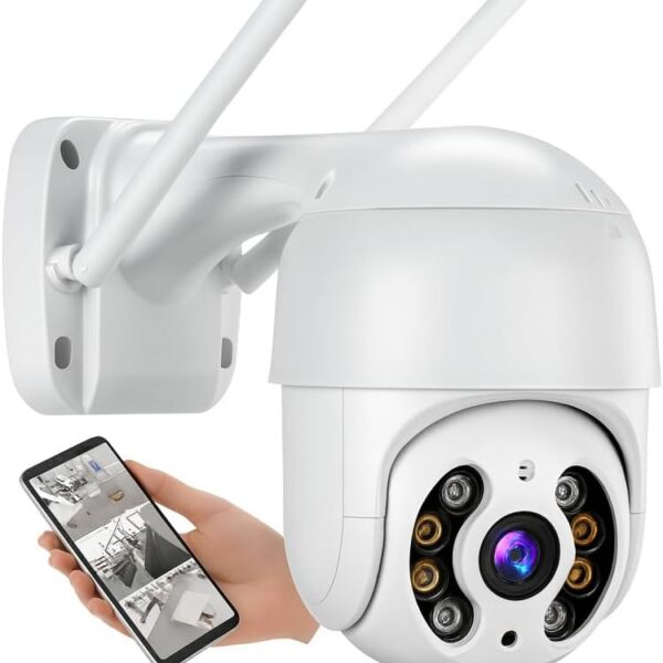Câmera de Segurança Wi-Fi Externa A8 IP66 com visão noturna e monitoramento em tempo real para proteger seu patrimônio 24h.
