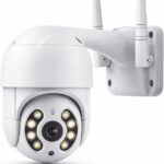 Câmera de Segurança Wi-Fi Externa IP66 com Visão Noturna, Audio Bidirecional e Monitoramento em Tempo Real