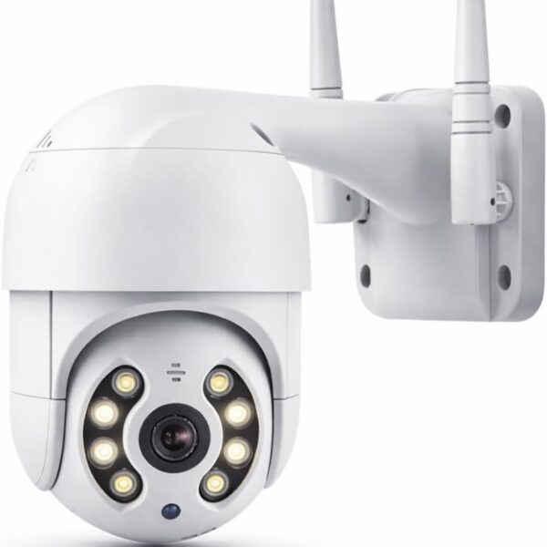 Câmera de Segurança Wi-Fi Externa IP66 com Visão Noturna, Audio Bidirecional e Monitoramento em Tempo Real