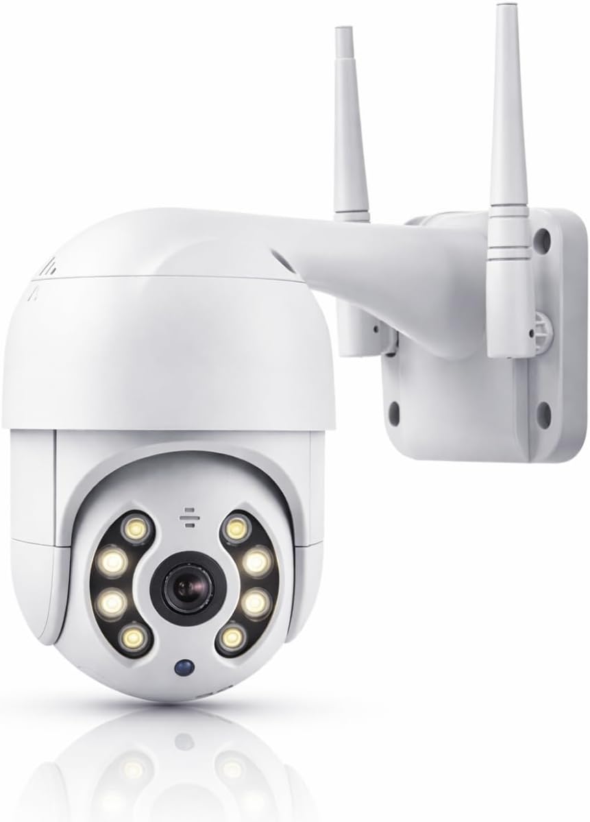Câmera de Segurança Wi-Fi Externa IP66 com Visão Noturna, Audio Câmera de Segurança Wi-Fi Externa IP66 com Visão Noturna, Audio Bidirecional e Monitoramento em Tempo Real