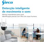 Câmera de Segurança Wi-Fi S38PT Ultra HD 4MPX com visão noturna, detecção de movimento e cartão Lexar 32GB para monitoramento completo. - Imagem 2