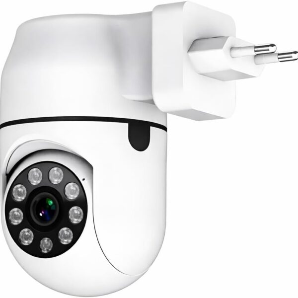 Câmera de Segurança WiFi 360° Full HD 1080p com áudio bidirecional e alertas no app