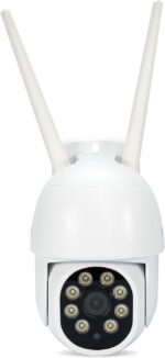 Câmera externa EKAZA WiFi com visão ampla, áudio bidirecional e detecção de movimento, compatível com Alexa e Google Assistant - Imagem 2