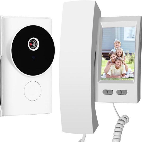 Campainha Inteligente Sem Fio com Video Porteiro 1080p: visão noturna, áudio bidirecional e instalação fácil para mais segurança.