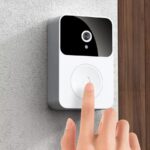 Campainha Inteligente Wi-Fi com Câmera HD: veja pelo celular, receba alertas e monitore sua casa com segurança.