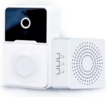 Campainha Interfone Inteligente com câmera, áudio e visão noturna para mais segurança e controle na sua casa.
