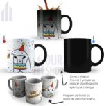 Caneca Mágica Flork Feliz Aniversário 325ml: presente criativo termossensível que revela o meme com bebidas quentes. - Imagem 2