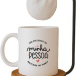 Caneca Personalizada Minha Pessoa Preferida no Mundo: presente romântico em cerâmica premium, ideal para datas especiais.