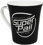 Caneca Super Pai 320ml em cerâmica: presente útil e durável para Dia dos Pais e aniversário.