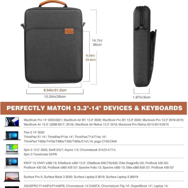 Capa Bolsa para Tablet 11 ou 13,3 Polegadas: proteção, praticidade e transporte fácil na mão ou no ombro