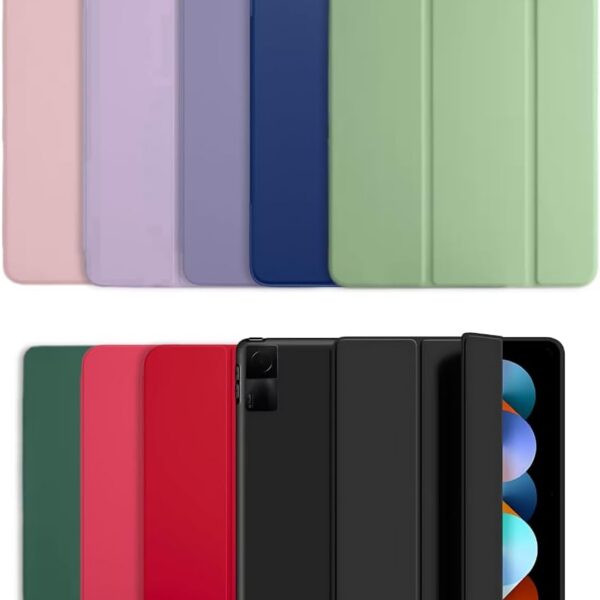 Capa Flip para Xiaomi Redmi Pad SE 11 com proteção, suporte ajustável e fechamento magnético preta