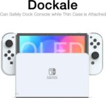 Capa HEYSTOP para Switch OLED com TPU, vidro temperado e 6 thumb grips: proteção completa e encaixe perfeito para comprar agora - Imagem 2