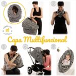 Capa Multifuncional Mulan Penka: proteção e conforto para bebê conforto, carrinho e amamentação. - Imagem 2