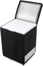 Capa Para Freezer Externo, Capa Resistente 600D 100% À Prova D'Água Para Freezer Horizontal, Capas Para Freezer Horizontal Externo De 5,0 Cúbicos, A Parte Superior Pode Ser Aberta Com Zíper (