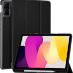 Capa Premium para Xiaomi Redmi Pad Se 11" com suporte para Pencil, proteção anti-impacto, função Sleep e design leve preta