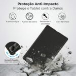 Capa Premium para Xiaomi Redmi Pad Se 11" com suporte para Pencil, proteção anti-impacto, função Sleep e design leve preta - Imagem 2