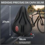 Capa Selim Bike anatômica com gel e espuma: mais conforto, ajuste firme e menos dor para pedalar por mais tempo - Imagem 2