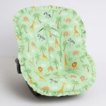 Capa de bebê conforto Safari Rosa estampada, proteção e conforto para o dia a dia - Imagem 2