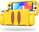 Capa de silicone para Nintendo Switch OLED 2021: proteção macia, leve e ergonômica contra choques e arranhões.
