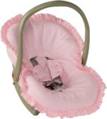 Capa para Bebê Conforto Poá com Protetor de Cinto: conforto, proteção e fácil lavagem para bebê menina e menino.