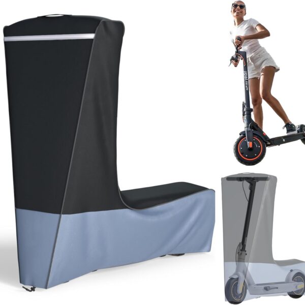 Capa para scooter elétrica 300W-800W: proteção impermeável, resistente ao vento e poeira, ajuste universal e tecido Oxford 600D reforçado