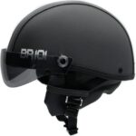 Capacete Coquinho BR101 Premium para scooter, bike e skate, com viseira fumê e proteção confortável para sua segurança. - Imagem 2