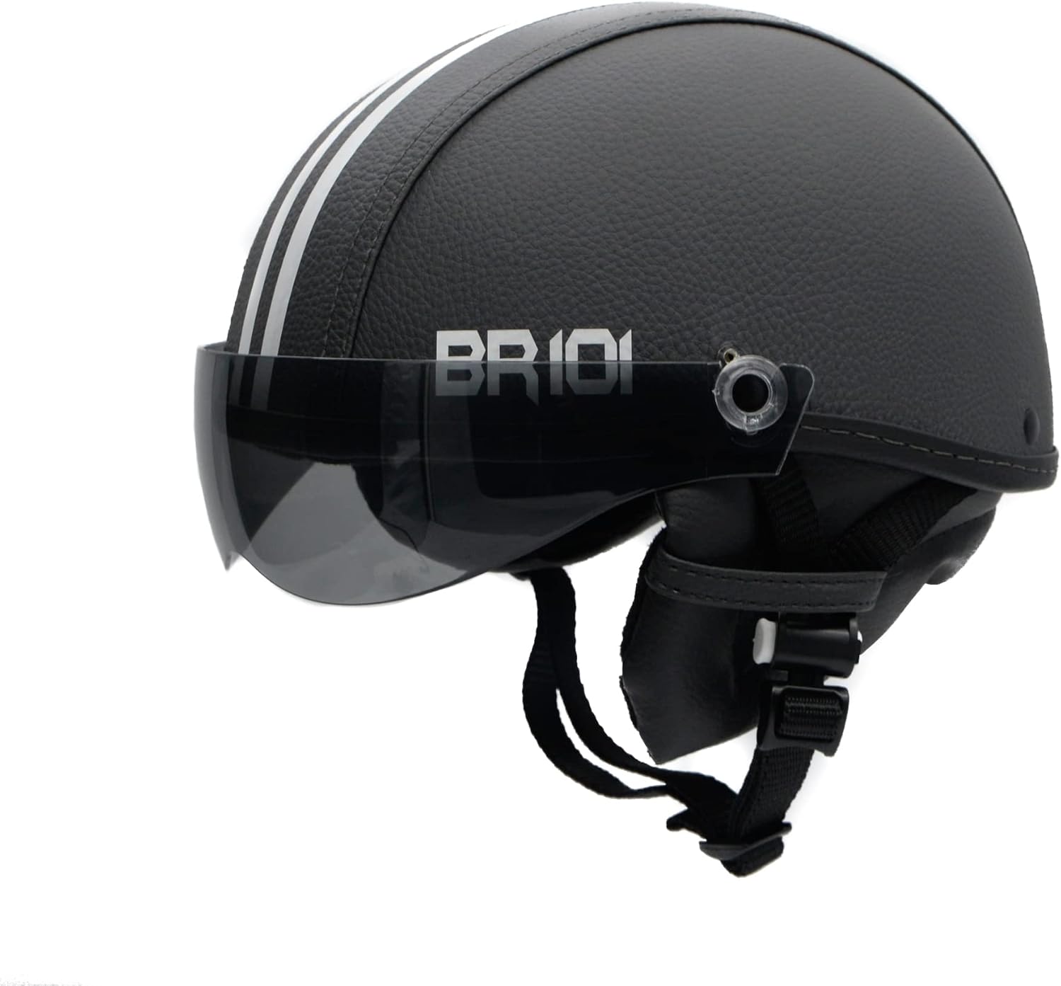 Capacete Coquinho BR101 Premium para scooter, bike e skate, com Capacete Coquinho BR101 Premium para scooter, bike e skate, com viseira fumê e proteção confortável para sua segurança.