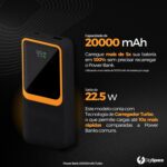 Carregador Portátil 20000mAh 22.5W: recarga ultrarrápida, visor LED e 2 saídas para Android e iOS. - Imagem 2