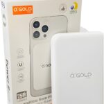 Carregador Portátil Magnético 10.000mAh com carregamento rápido e sem fio para iPhone MagSafe.