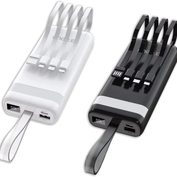 Carregador Portátil Power Bank 20.000 Para iPhone E Samsung Preto Universal