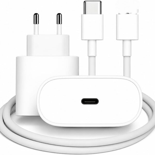 Carregador Turbo para iPhone com cabo premium de 1 metro: carregamento rápido, seguro e compatível com vários modelos.
