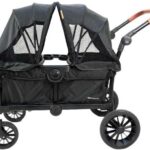Carrinho Bebê Trenino Preto Galzerano: conforto, segurança e berço para crianças de 1 a 6 anos.