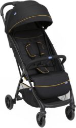 Carrinho Chicco Glee: leve, compacto e com fechamento automático para passeios práticos desde o nascimento até 22kg.