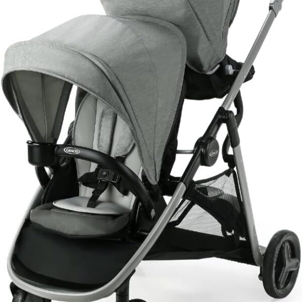 Carrinho Graco Ready2Grow LX 2.0 para gêmeos: compacto, confortável e prático desde o nascimento até 15 kg.