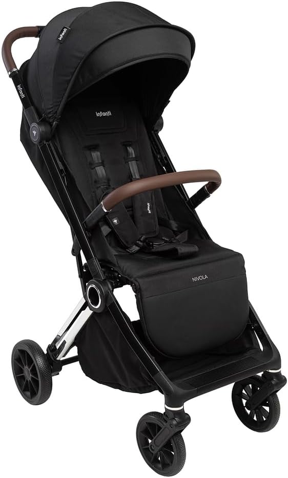 Carrinho Nivola Infanti: compacto, leve e prático, com fechamento automático, Carrinho Nivola Infanti: compacto, leve e prático, com fechamento automático, mosquiteiro, UV50+ e suporte até 22 kg.
